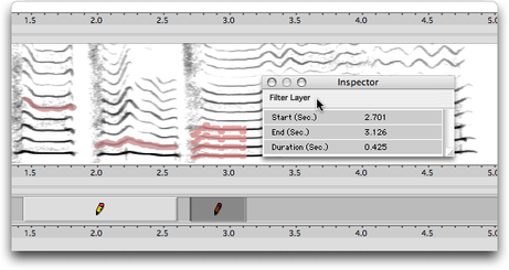L'inspecteur de l'&eacute;l&eacute;ment de piste (Filter Layer)