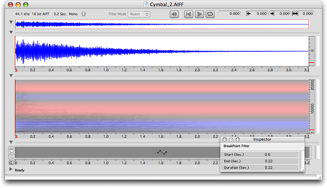 La repr&eacute;sentation sur le sonagramme et l'&eacute;l&eacute;ment de piste