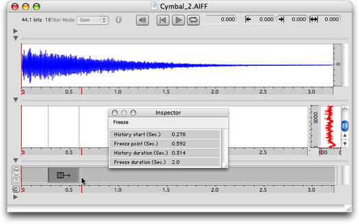 Freeze : &eacute;l&eacute;ment de piste
