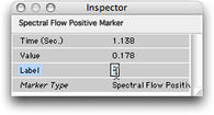 L'inspecteur d'un marqueur dit &ldquo;Positive Spectral Flow Markers&rdquo;
