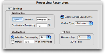R&eacute;glage de l'analyse