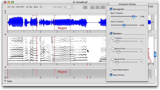 Marqueurs de r&eacute;gion : rouge