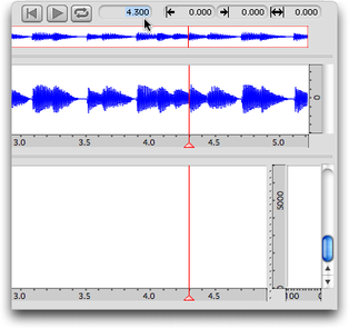 Changement de position du curseur