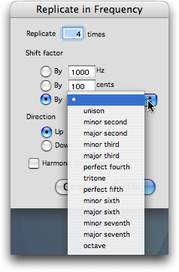 &ldquo;Replicate in Frequency&rdquo; en intervalle