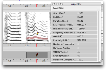 Trait de crayon et l'&eacute;l&eacute;ment de piste correspondant