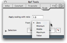 L'onglet &ldquo;Scale&rdquo;
