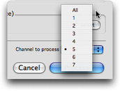 Choix des canaux &agrave; traiter