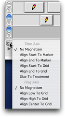 Panneau de r&eacute;glage du magn&eacute;tisme
