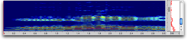 Sonagramme en mode &ldquo;Xpect&rdquo; (&eacute;chelle lin&eacute;aire)
