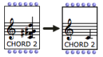 The same chord, before and after it was reinitialized.
